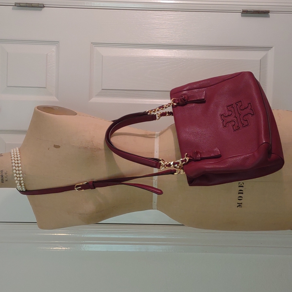 Tory Burch Small Satchel with Crossbody Strap - Picture 7 of 12
